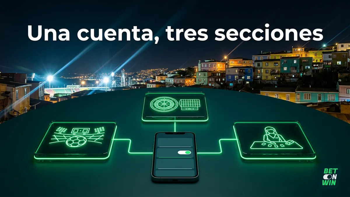 Betonwin reúne apuestas deportivas, casino y casino en vivo en una sola cuenta