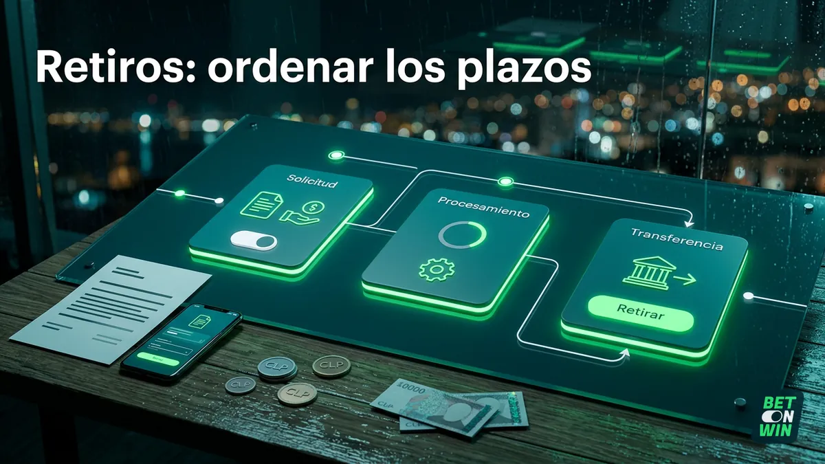 Línea de tiempo de un retiro y datos para escribir a soporte de Betonwin