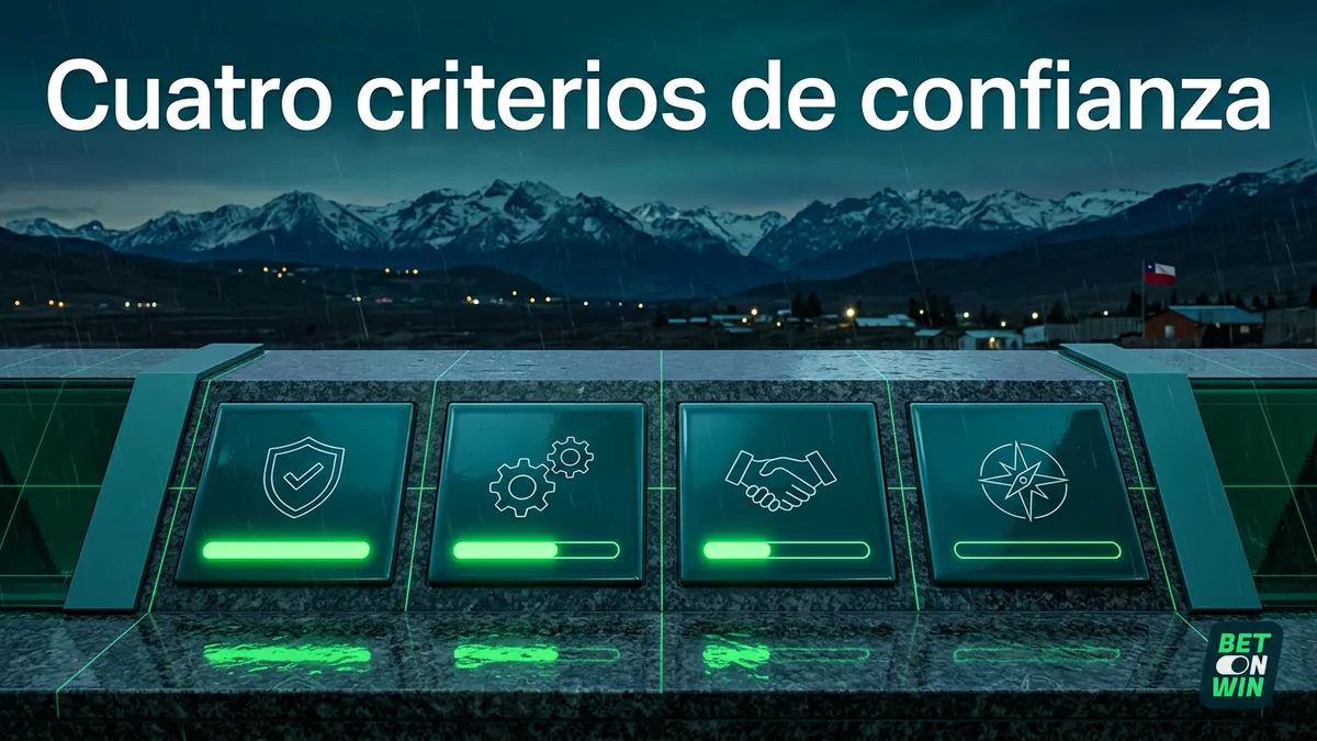 Cuatro criterios de confianza evaluados en Betonwin con indicadores de respaldo