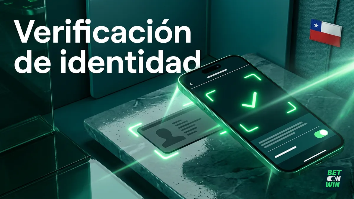 Verificación de identidad en Betonwin Chile: foto del documento con el celular